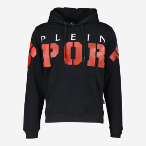 Plein Sport - Schwarzer Kapuzenpullover mit Logo