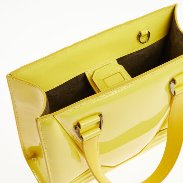 Ferrari - Gelbe Henkeltasche aus Leder - Image 3