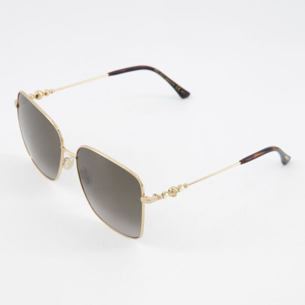 Jimmy Choo - Goldfarbene eckige Sonnenbrille - Image 2