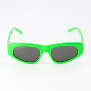 Balenciaga - Grüne Cat Eye Sonnenbrille mit Logo