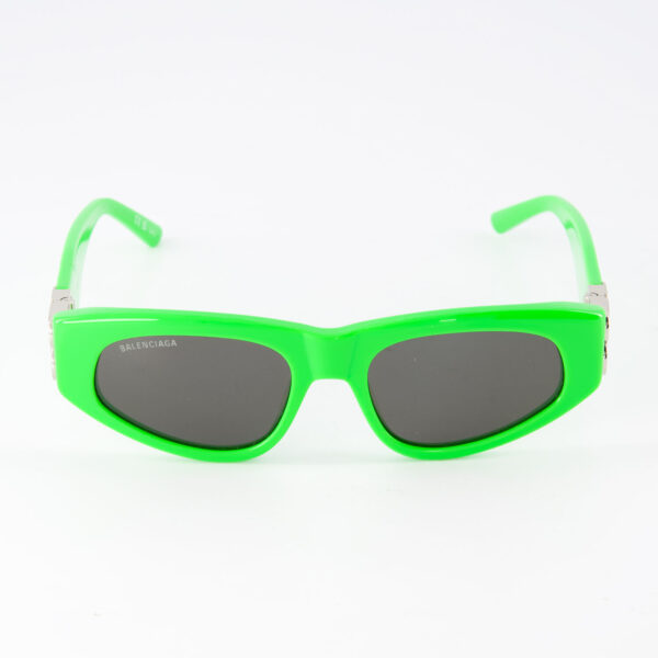 Balenciaga - Grüne Cat Eye Sonnenbrille mit Logo