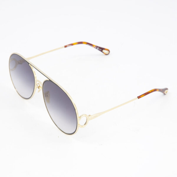 Chloé - Goldfarbene Piloten-Sonnenbrille - Image 2