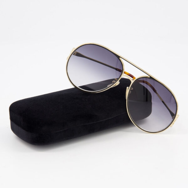 Chloé - Goldfarbene Piloten-Sonnenbrille - Image 3