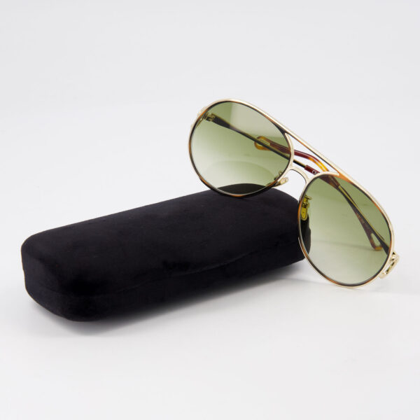 Chloé - Goldfarbene runde Sonnenbrille - Image 3