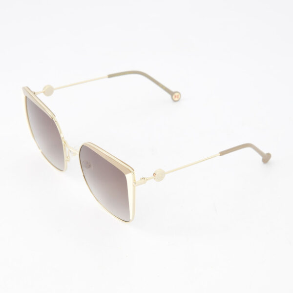 Carolina Herrera - Goldfarbene eckige Sonnenbrille - Image 2