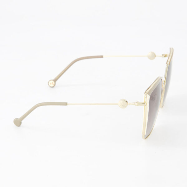 Carolina Herrera - Goldfarbene eckige Sonnenbrille - Image 3
