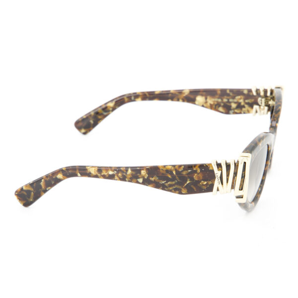 Lanvin - Braune rechteckige Sonnenbrille mit Verzierung - Image 3