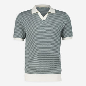 Moncrief - Dunkelblau-cremefarbenes Poloshirt