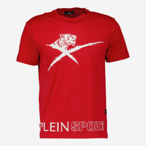 Plein Sport - Rotes T-Shirt mit Logo