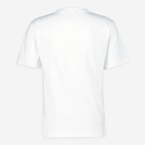 Balmain - Weißes T-Shirt mit schwarzem Logo - Image 2