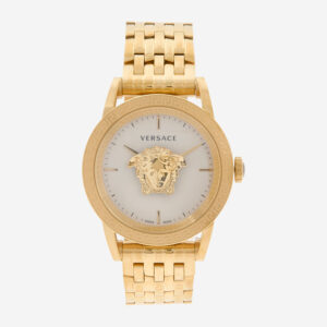Versace - Goldfarbene Armbanduhr mit Gliederarmband