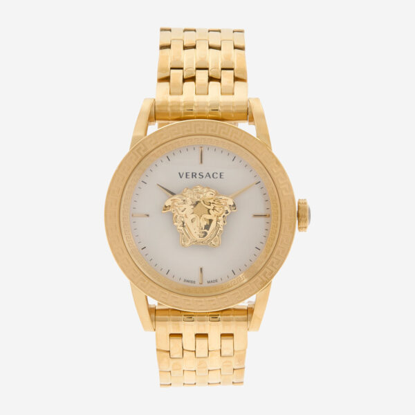 Versace - Goldfarbene Armbanduhr mit Gliederarmband