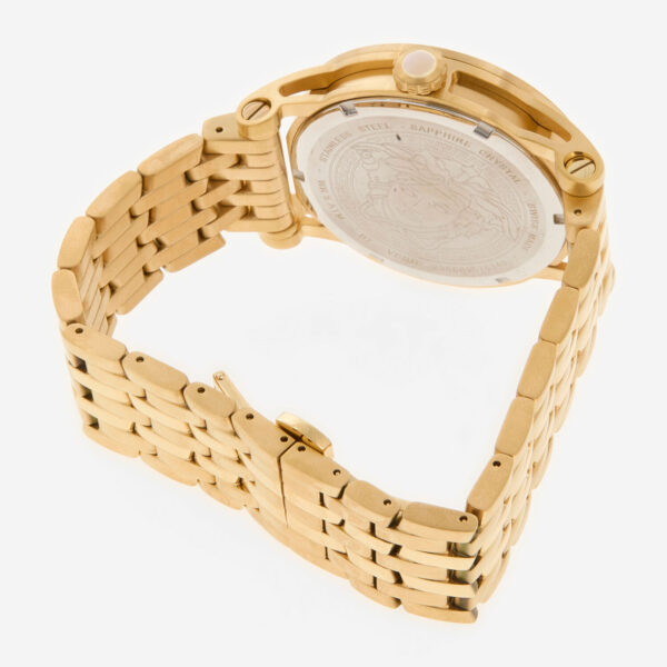 Versace - Goldfarbene Armbanduhr mit Gliederarmband - Image 2