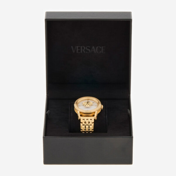 Versace - Goldfarbene Armbanduhr mit Gliederarmband - Image 3
