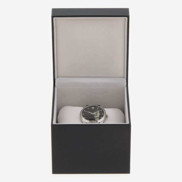 Gucci - Mehrfarbige Armbanduhr mit Schlangenmotiv und Lederarmband - Image 3