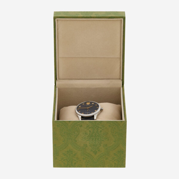Gucci - Silberfarben-dunkelblaue Automatikuhr - Image 3