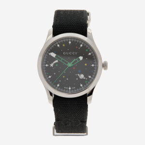 Gucci - Dunkelblau- silberfarbene Armbanduhr