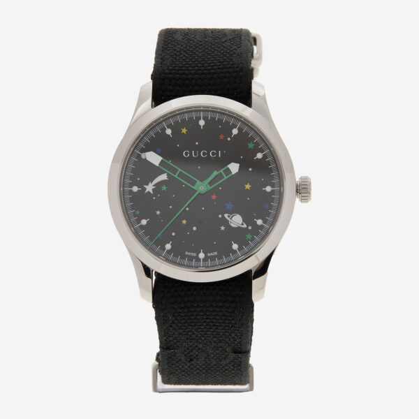 Gucci - Dunkelblau- silberfarbene Armbanduhr